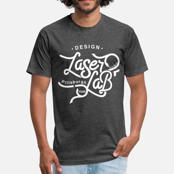 

laser lab design t shirt men designer cotton round collar letters sunlight breathable spring novelty shirt