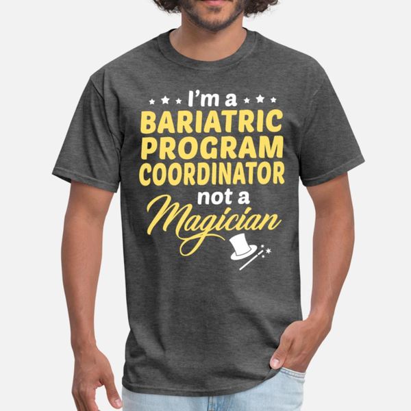 

bariatric program coordinator t shirt men knitted 100% cotton o-neck male cute authentic summer style novelty shirt