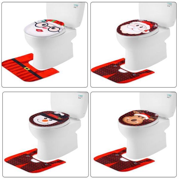 

christmas toilet cover christmas bathroom toilet seat covers snowman santa claus toilet lid cover bathroom ornaments supplies dhd845