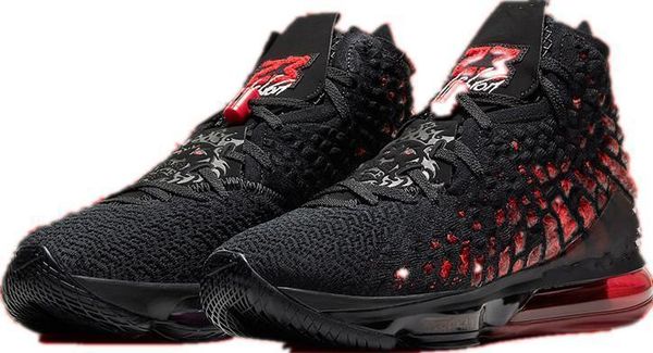

17s kids infrared future air red carpet basketball shoes for sales mens lebrons 17 sneakers shoes with box size us4-us12, Black