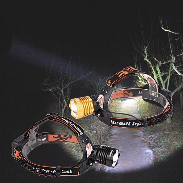 

headlamps 5000lm t6 led headlamp zoomable head torch rechargeable forehead lamp headlights
