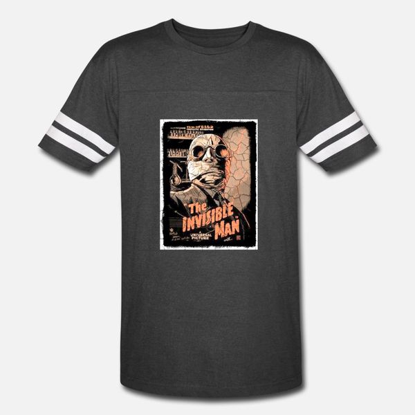 

vintage horror invisible man t shirt men create 100% cotton o-neck original anti-wrinkle fashion summer style pattern shirt