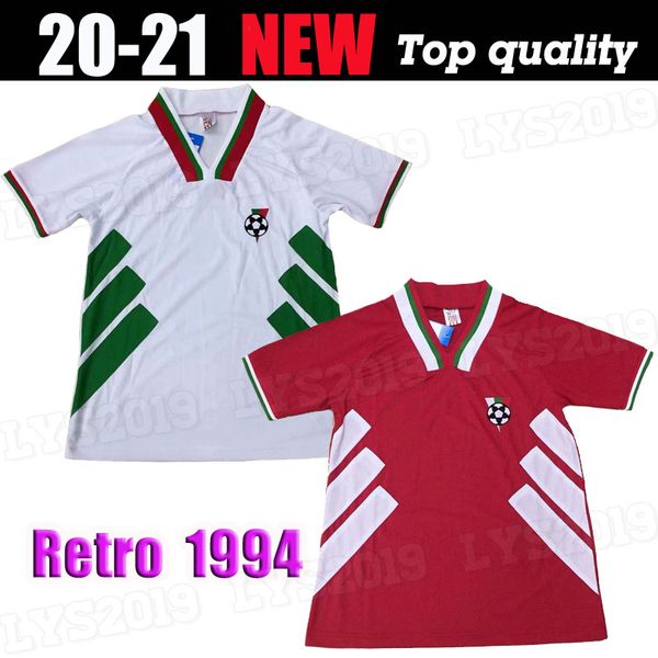 

1994 чемпионат мира по болгарии сборного футбол джерси дома вдали красный белый 94 vintage футбола рубашка # 8 стоичков # 3 иванова # 22 анд, Black;yellow