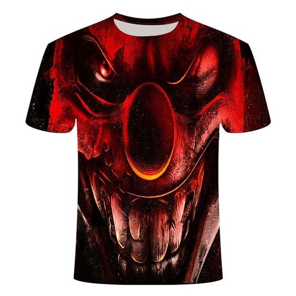 

clown pattern t-shirtfashion 3d t-shirt horror t-shirt t-shirt shirt boy clothing 3d print shirts oversized oversized horror men clothing