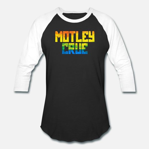 

motley rasta colors crue t shirt men cute cotton size s-3xl letter cute comical spring autumn pictures shirt