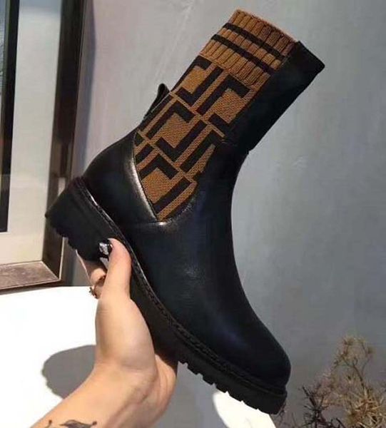 

мода кожи звезды женской обуви женщина кожа короткой осень зима лодыжка мода бренд ботинки женщины 01 f28, Black