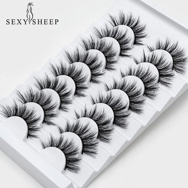 

2/4/7/8pairs faux 3dmink lashes natural long false eyelashes volume fake lashes extension eyelashes maquiagem soft eye maquiagem