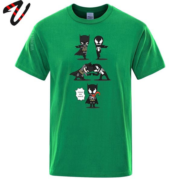 

batman loves venom t shirt superhero crossover vintage fan art t-shirt mens cool design men premium cotton gray shirts