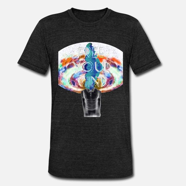 

your mind inverse colors space head explosion t shirt men custom cotton round collar formal fitness comfortable spring autumn shirt