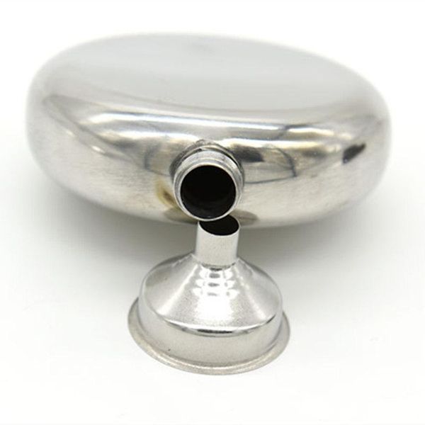 

5oz stainless steel hip flask whiskey liquor wine bottle pocket containers russian flagon flasks for travel outdoor round mirror