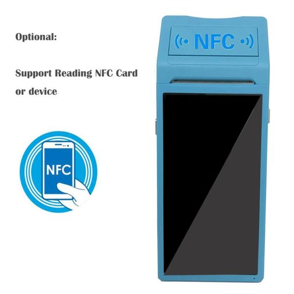 

portable 3g pda printer handheld built in nfc terminal thermal bluetooth printer 58mm wifi android barcode camera scanner 1d