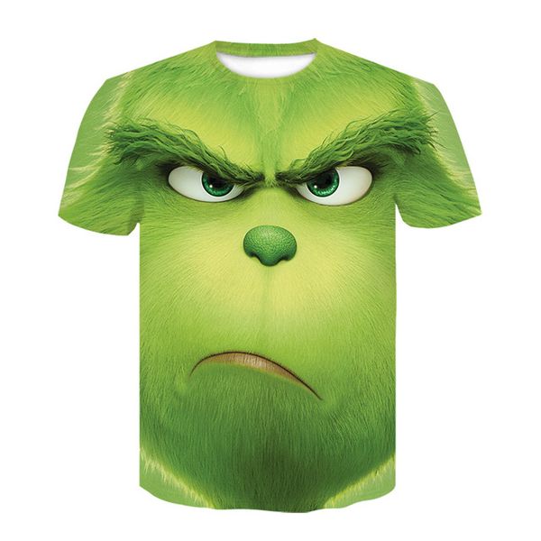 

desgin grinch animet boy girl cartoon oversized loose 3d print shirts kawaii plus size aesthetic men clothing