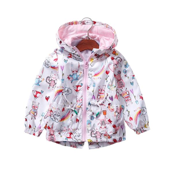 

girls denim coats new brand spring kids jackets clothes cartoon coat embroidery children clothing for 2-10 yrs, Blue;gray