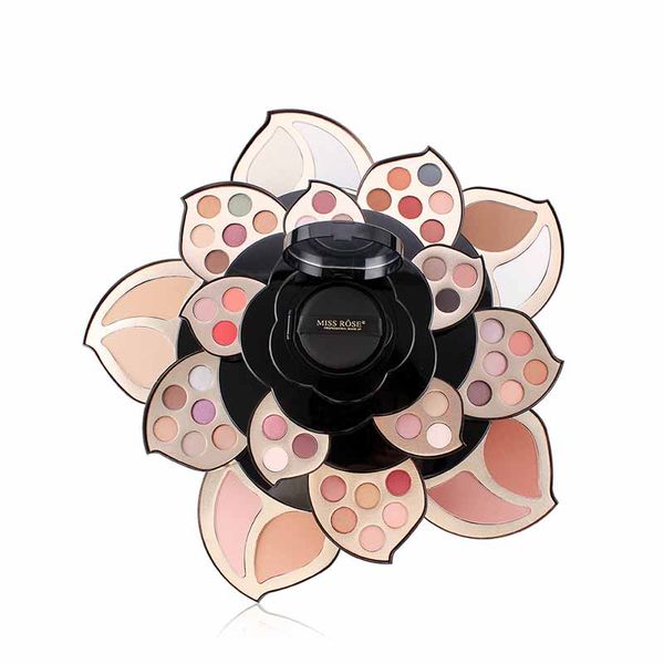 Набор для макияжа Miss Rose макияжа Набор глаз тени румяна Пудра Highlighter Brozing порошок Set Многофункциональные