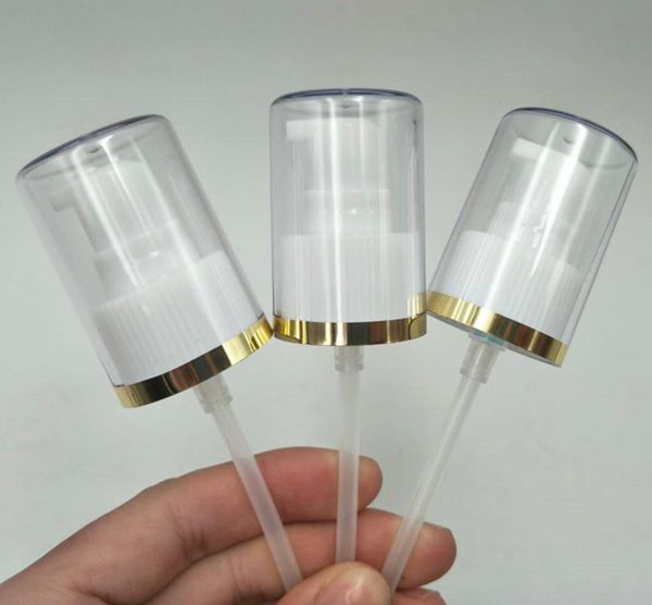 

24 410 lotion skin care creams essences pastes push type powder bump head electroplating cosmetic golden dispenser parts factory price packs