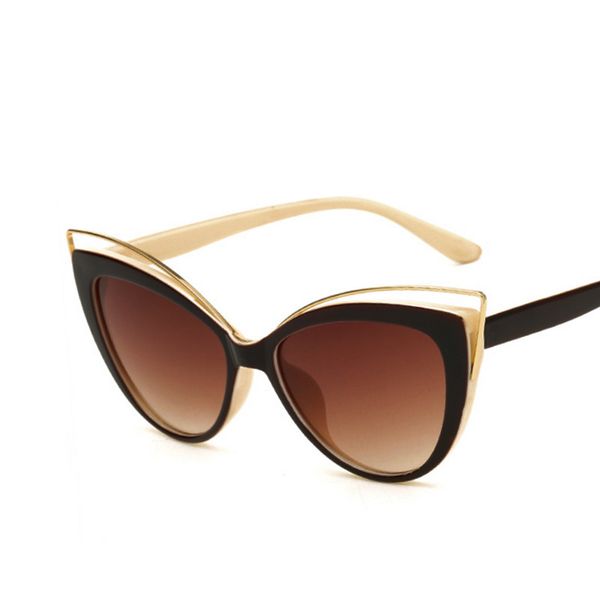 

sunglasses fashion classic women brand designer cateye female vintage lady sun glasses oculo shades summer style eyewear, White;black