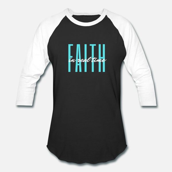

faith in real time t shirt men personalized tee shirt euro size s-3xl letter fit humor summer style normal shirt