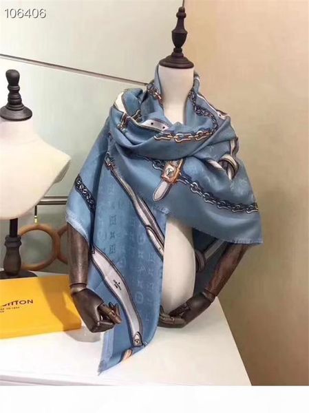 

wholesale-super cashmere blended scarf for women soft advanced fabrics scarf luxury t stage design long classic shawl wholesale, Blue;gray