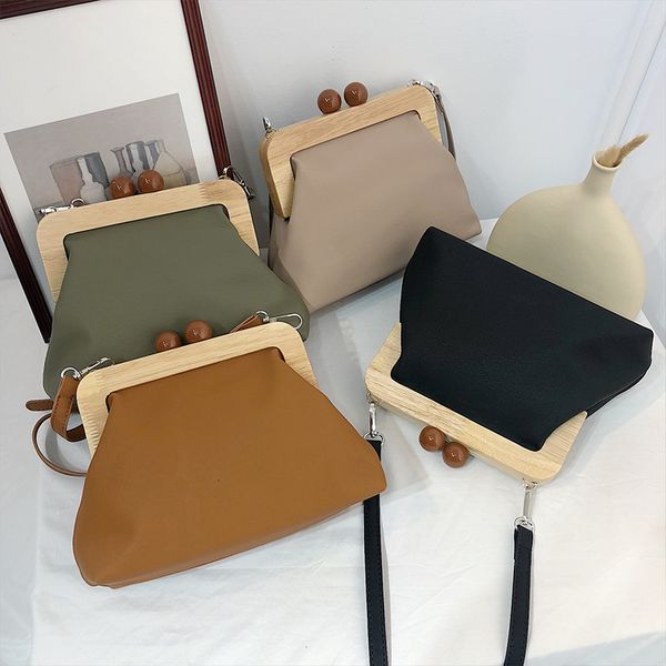 

women bag handbags simple pu soft leather clip bag female shoulder messenger bag evening clutch purse leather