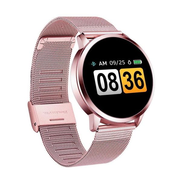 

cgjxs q8 oled bluetooth smart watch stainless steel waterproof wearable device smartwatch wristwatch men women fitness tracker