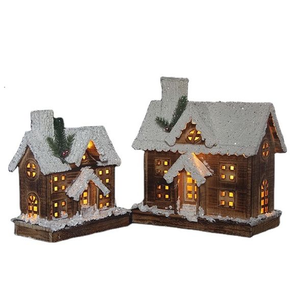 

christmas village crafts led wooden house with light wooden house with led for christmas 70287