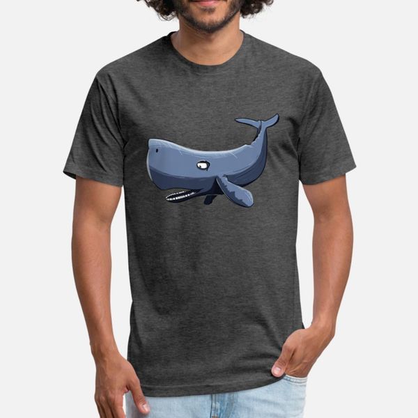 

sperm whale t shirt men print 100% cotton o neck gents crazy authentic spring autumn pattern shirt