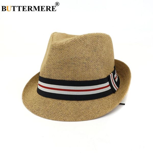 

wide brim hats buttermere trilby hat spring summer men women straw fedora british style jazz cap beach porkpie male 2021, Blue;gray