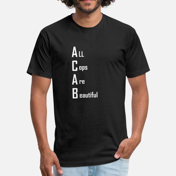 

funny acab design t shirt men personalized short sleeve round neck cool cute breathable spring autumn letters shirt