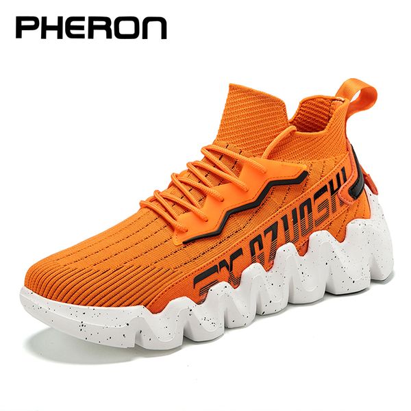 

soft flats sneakers men running shoes breathable sock shoes outdoor sport lace up light walking comfortable men