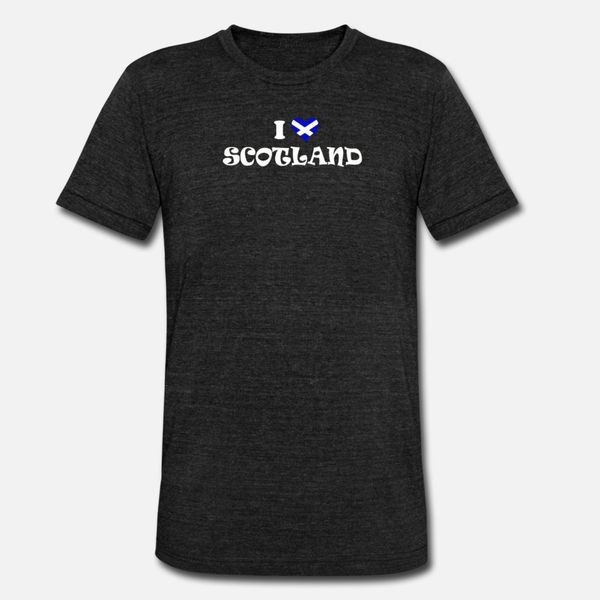 

i love scotland t shirt men designs 100% cotton round neck solid color famous comfortable summer vintage shirt