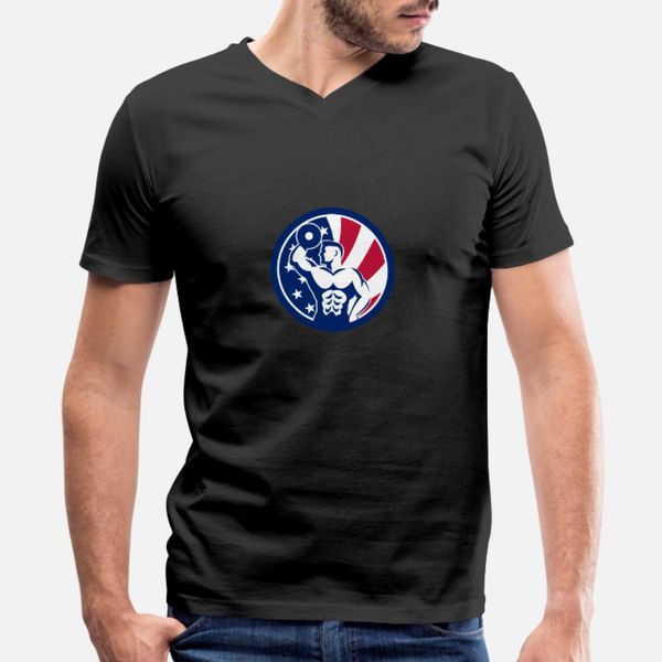 

american fitness gym usa flag icon t shirt men create tee shirt size s-3xl standard graphic basic summer style normal shirt