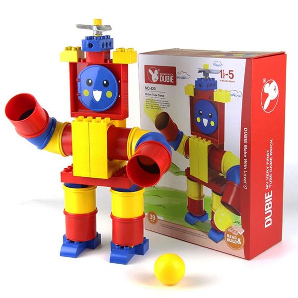 

animal building blocks pipeline game series children early educational toys creative diy big particle for kids
