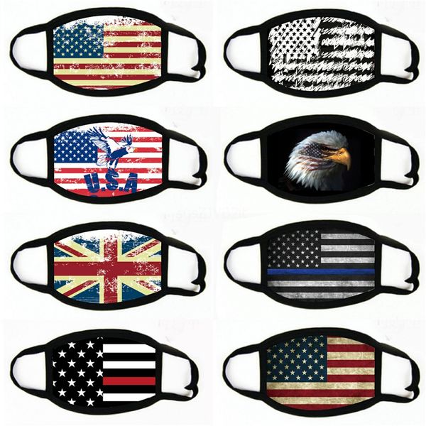 

fashionoutdoor usa flag magic headcycling masks head scarves windproof sport face mask designer mask1#287, Black