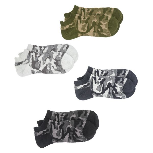 

5 pairs men's ankle socks spring autumn double needle smooth seamless good for foot combed cotton socks camouflage vintage meias, Black