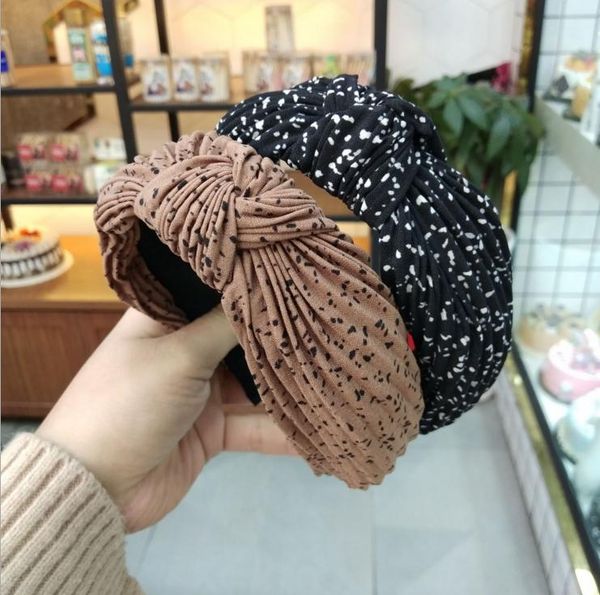 

explosion small spot crumpled knotted hair hoop style pleated wrinkle hair hoop ladies hairpin