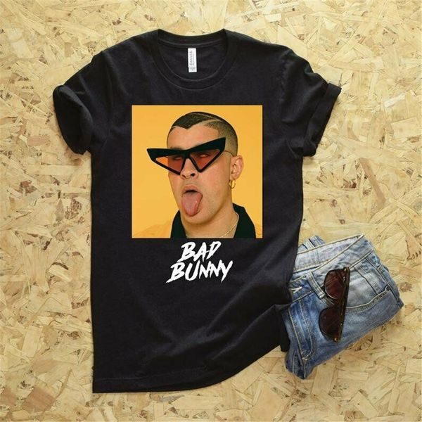 

bad банни язык t - shirt - bad банни x100pre tour t - рубашка прохладный подарков личность tee shirt