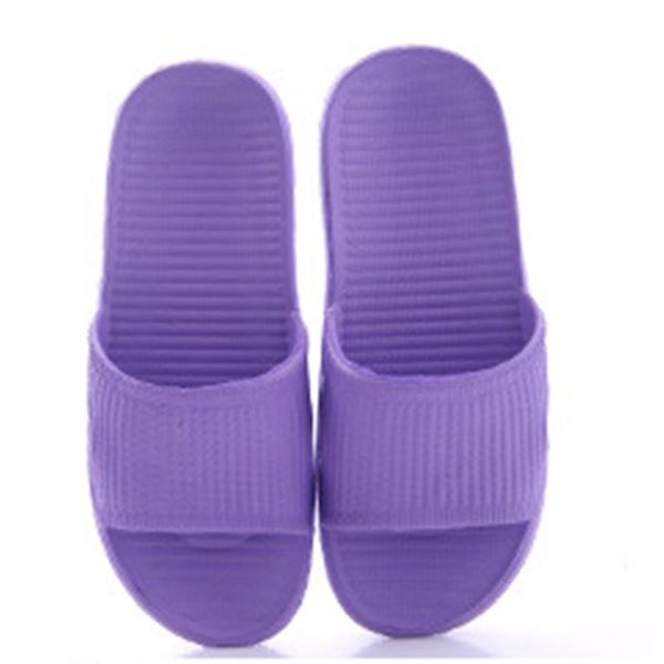 

2020 slippers summer floor skid proof home floor slippers indoor family striped flat bath bathroom sandal women, Black