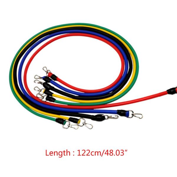 

1set multifunction exercise resistance bands yoga pilates fitness tube pull rope f3mc