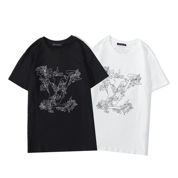 

mens 2020designer t shirt with brand letter print designer tees short sleeve casual t-shirt -3xl, White;black