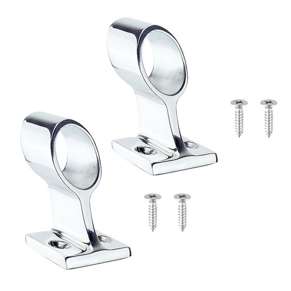 

2pcs 316 stainless steel marine boat hand rail pipe fitting stanchion 25mm