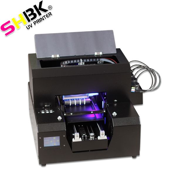 

printers shbk automatic a4 uv printer for cylinder bottle phone case & portable handheld wood glass plastic package
