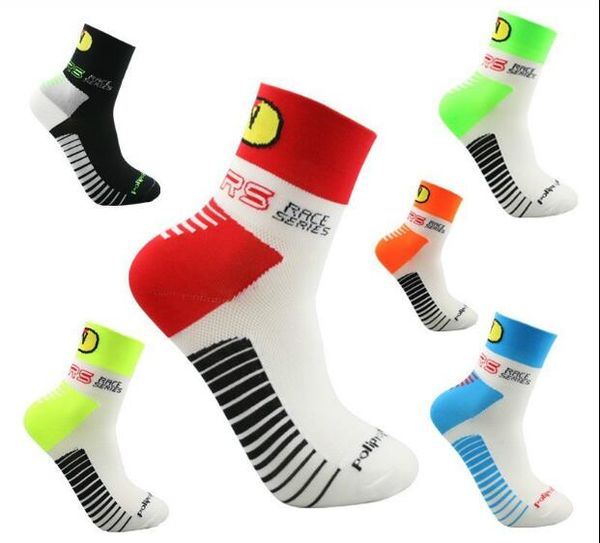 

professional men quick dry running ankle sport socks cycling hiking climbing compression socks men, Black