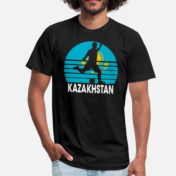 

kazakhstan soccer football kaz t shirt men printed cotton s-xxxl novelty gift comical summer style natural shirt