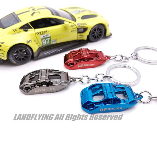 

keychains sell ap racing auto disc brake caliper cover key holder rings chain jdm parts, Silver