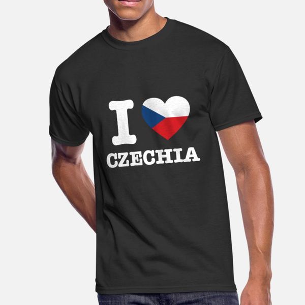

i love czechia gift t shirt men customized tee shirt o-neck male anti-wrinkle humor summer style natural shirt