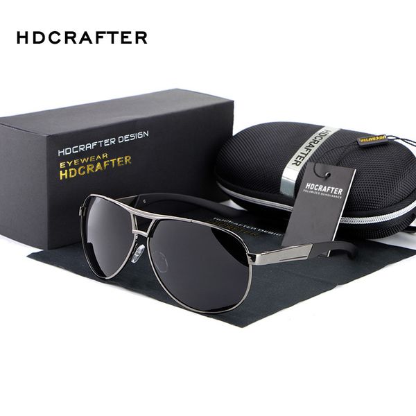 

hdcrafter fashion men's uv400 sunglasses 2020 new mirror eyewear sun glasses for men with case box feminino abs-3, White;black