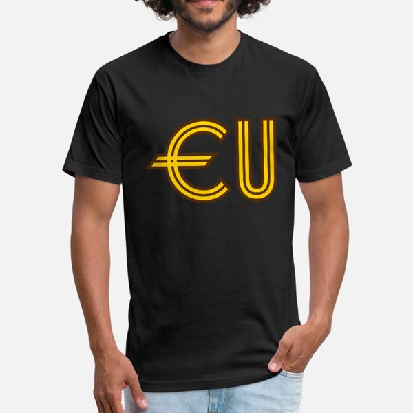 

eu евро европа значок вход деньги богатые миллионер мы тенниска мужчин customize хлопок вокруг шеи подходит graphic нового стиль весна outfi