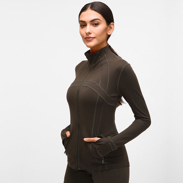 

свободный dhl gym workout жакеты женщины quick dry йога бесшовная фитнес пальто outwear zipper обучение бег куртка спорта пальто x124fz, White;red