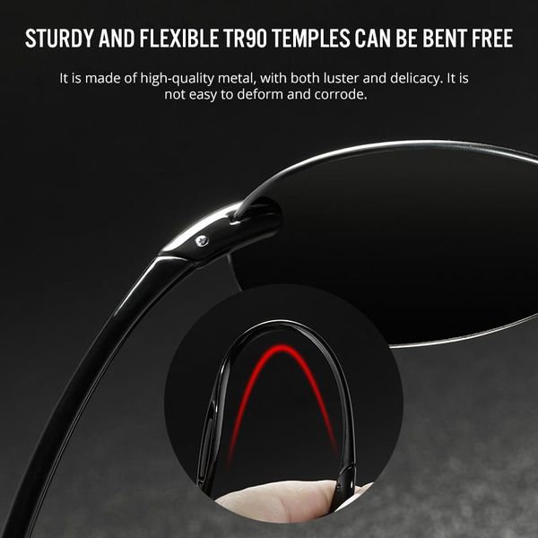 

sunglasses goggles ultra light glasses de men luxury temples kdeam uv400 tr90 oculos pilot polarized sol eyewear fobdw whole2019, White;black