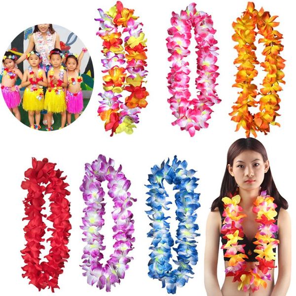 

decorative flowers & wreaths christmas wreathes decorations for home beautiful hawaiian flower leis counts tropical luau lei party favors k9